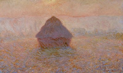 Grainstack, Sun in the Mist, 1891 by Claude Monet